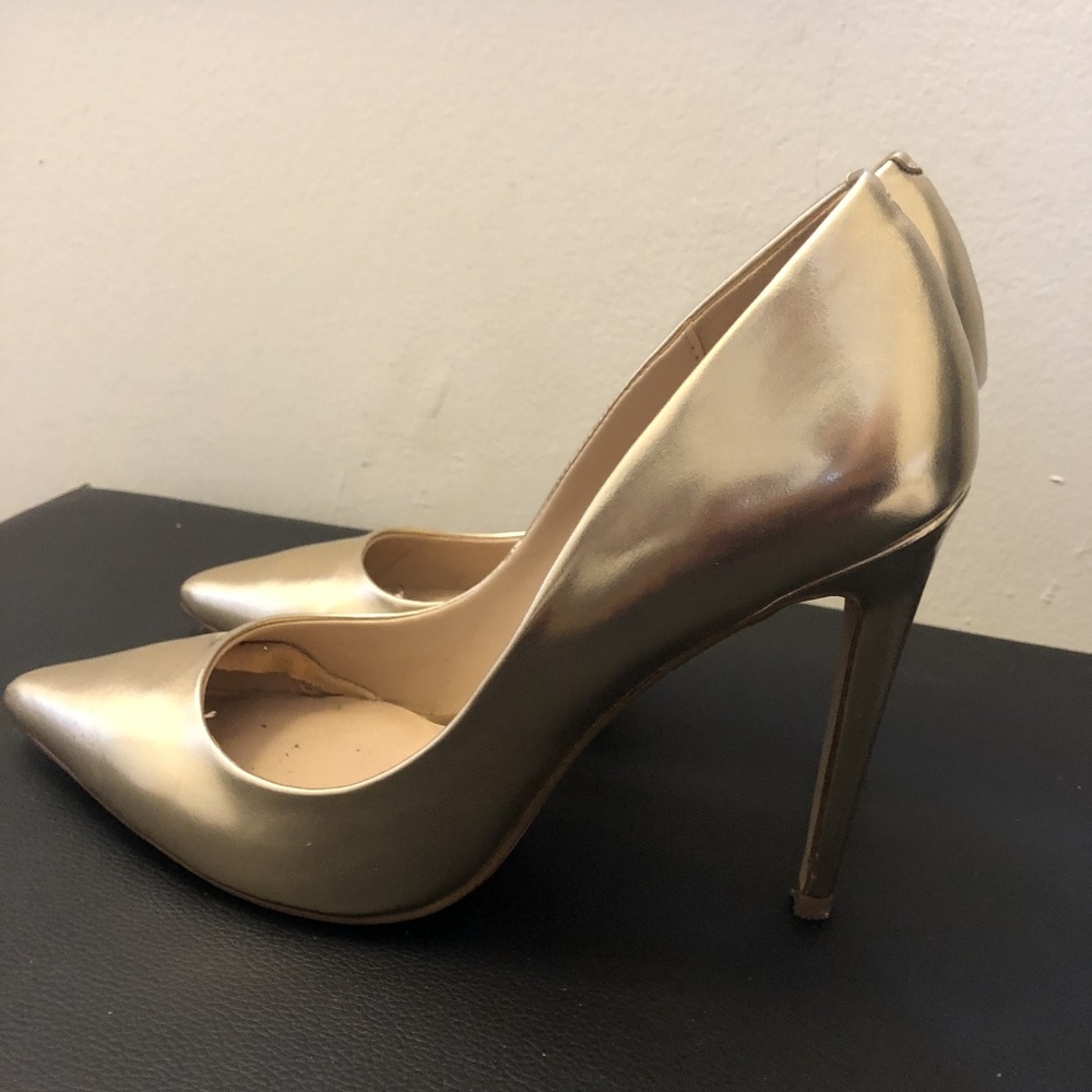 Henrietta Gold Stiletto Heel